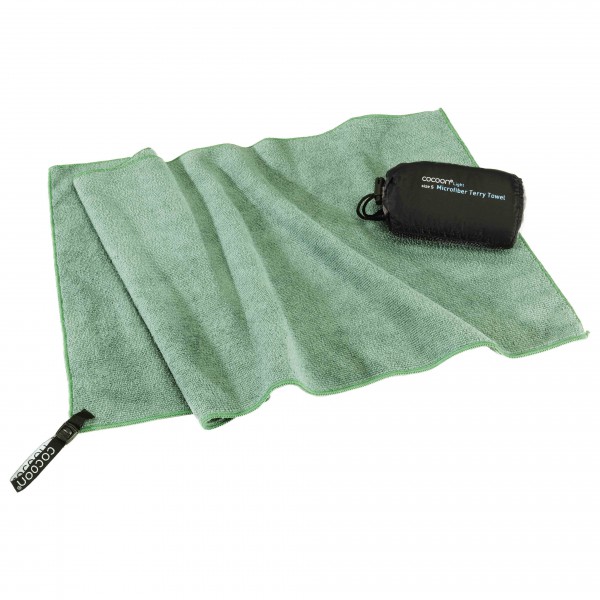 Cocoon - Terry Towel Light - Mikrofaserhandtuch Gr 90 x 50 cm - M grün von Cocoon