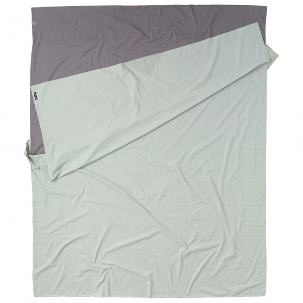 Cocoon - TravelSheet Cotton ''Double'' - Reiseschlafsack Gr 220 x 180 cm - Double grau von Cocoon