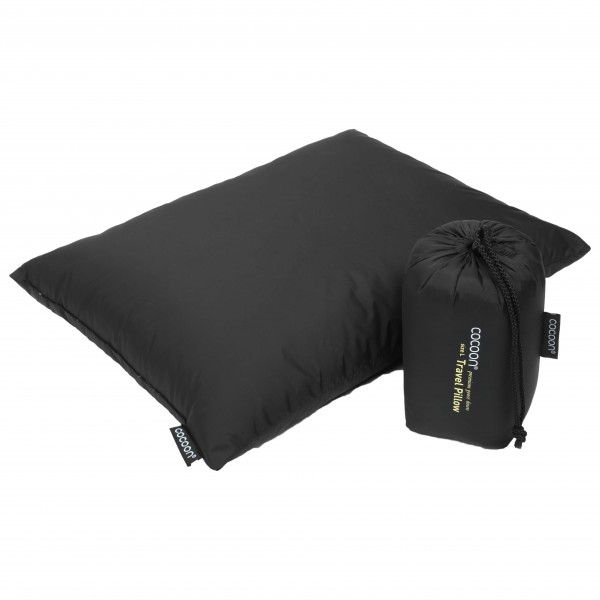 Cocoon - Travelpillow Daune - Kissen Gr Large - 33 x 43 cm;Medium - 28 x 38 cm;Small - 25 x 35 cm blau;grün;schwarz/grau von Cocoon