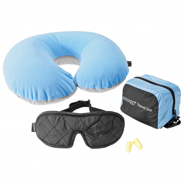 Cocoon - Travelset Ultralight - Kissen Gr 11 x 10 x 8 cm;19 x 18 x 8 cm blau;oliv Cocoon - Travelset Ultralight - Kissen Gr 11 x 10 x 8 cm;19 x 18 x 8 cm blau;oliv von Cocoon