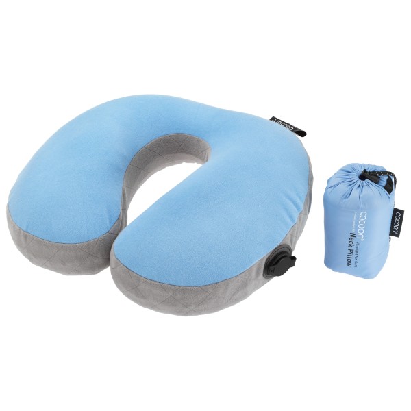 Cocoon - U-Shaped Air Core Pillow Ultralight - Kissen Gr 35x30x12 cm blau;grün von Cocoon