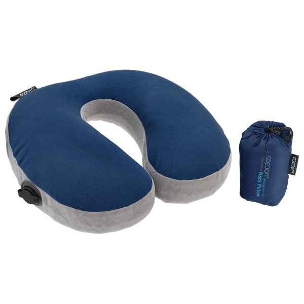 Cocoon - U-Shaped Air Core Pillow Ultralight - Kissen Gr 35x30x12 cm blau von Cocoon