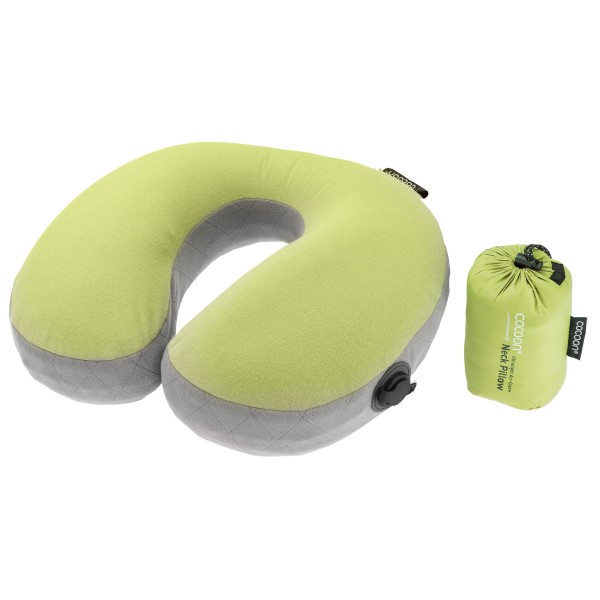 Cocoon - U-Shaped Air Core Pillow Ultralight - Kissen Gr 35x30x12 cm grün von Cocoon