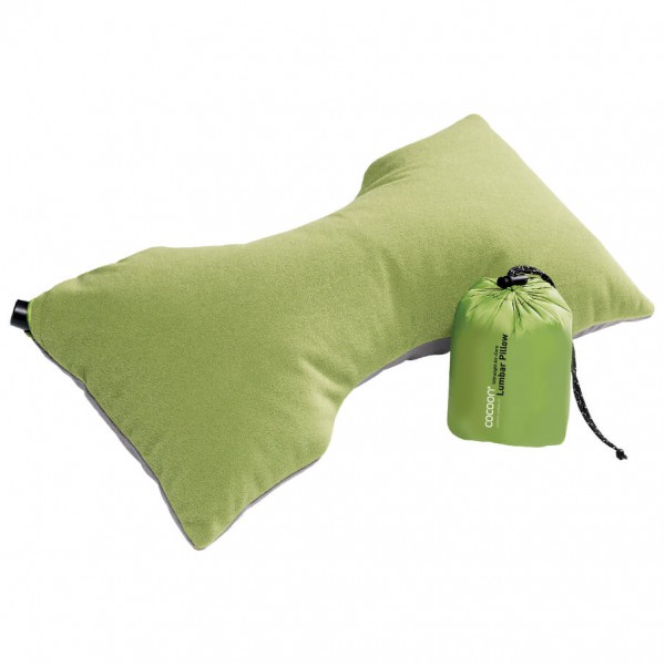 Cocoon - Ultralight Lumbar Support Pillow - Kissen Gr 42 x 21 x 11 cm grün von Cocoon