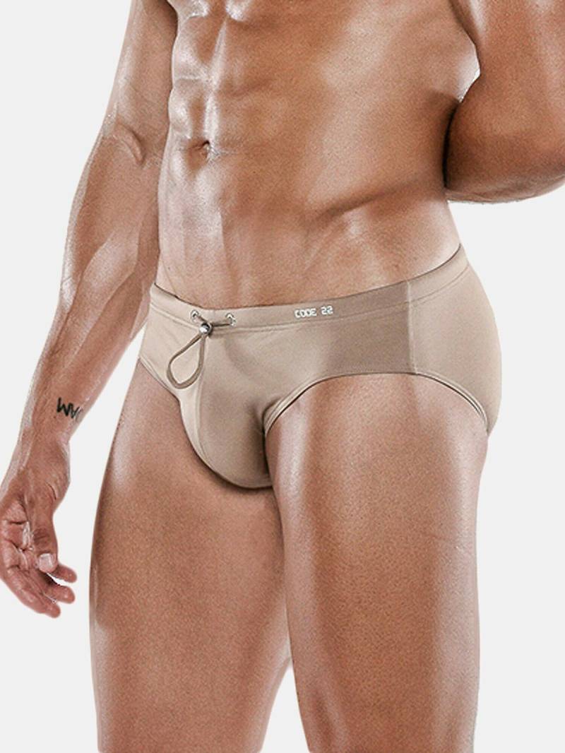 Badeslip Tan Herren Light Beige M von Code22