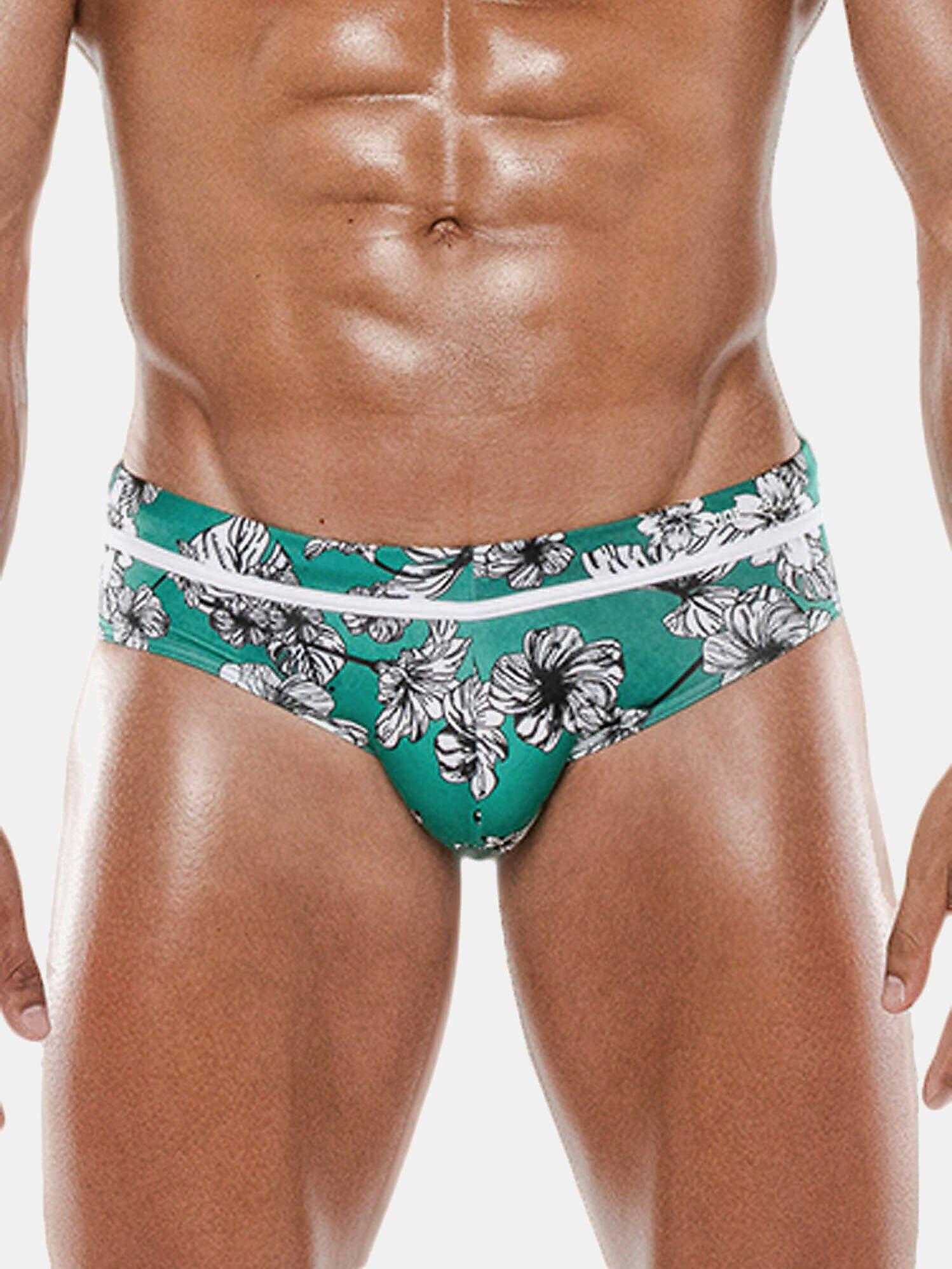 Badeslip Tropicana Herren Grün XL von Code22