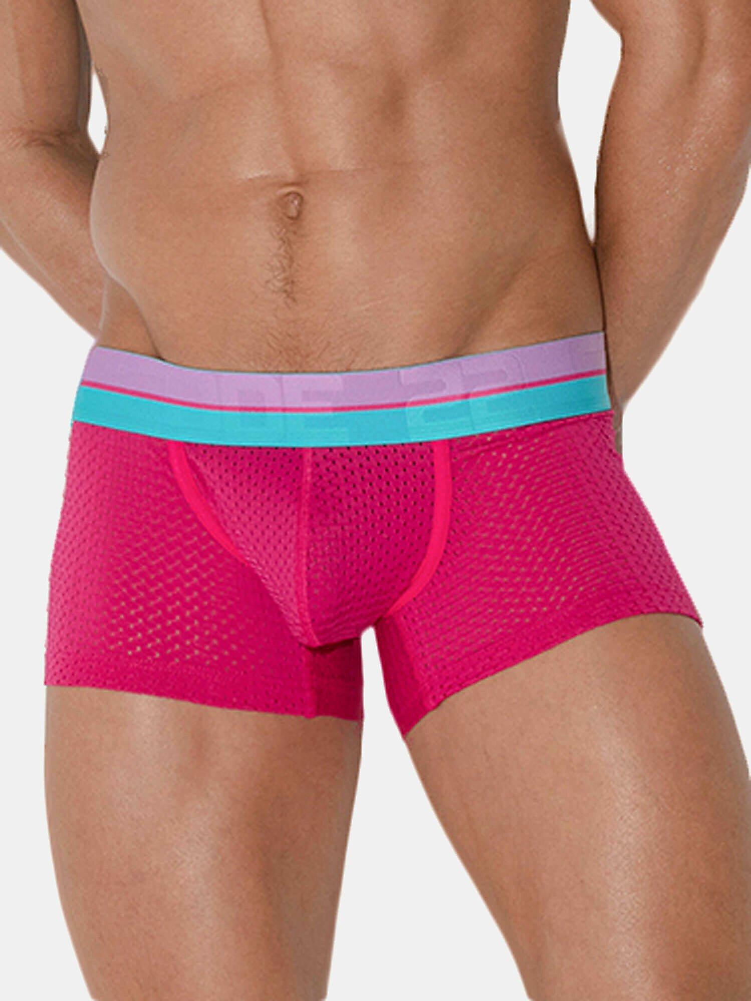 Boxer Bright Mesh Herren Altrosa XL von Code22