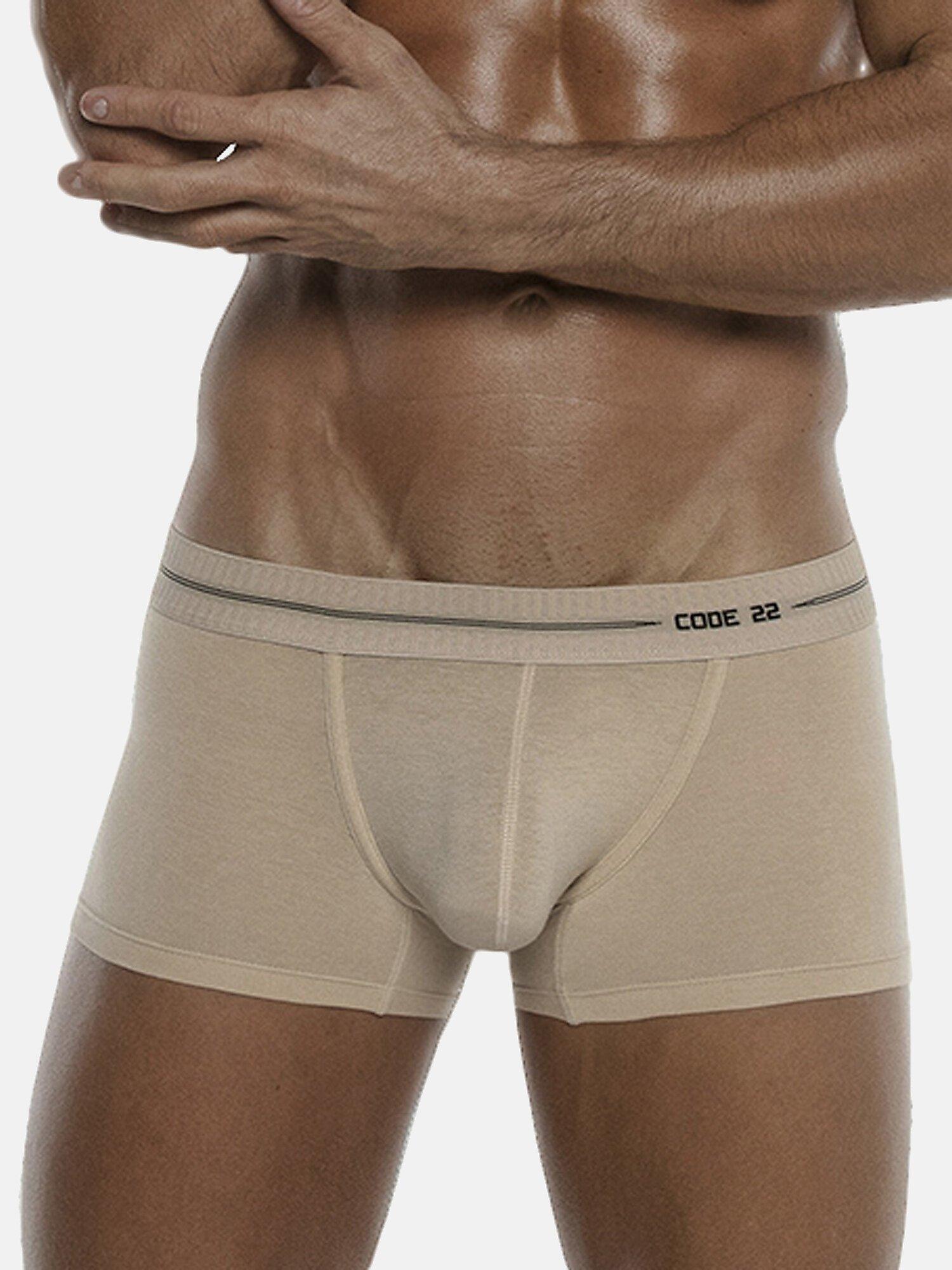 Boxer Second Skin Herren Light Beige M von Code22