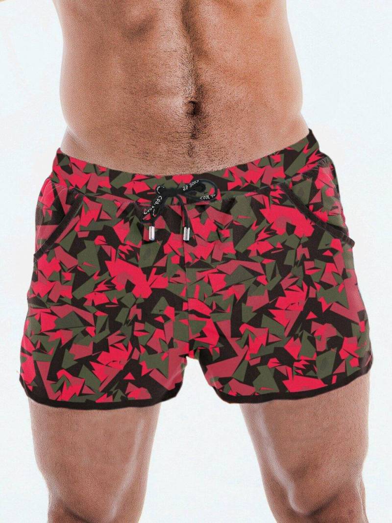 Mini-shorts Camo Herren Schwarz L von Code22