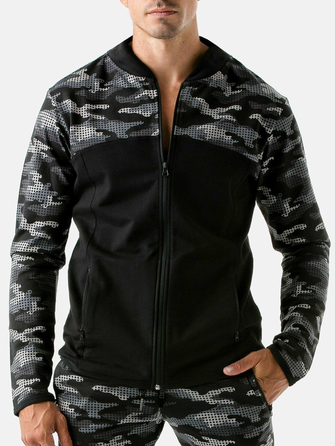 Sportjacke Urban Camo Herren Militärgrün XL von Code22