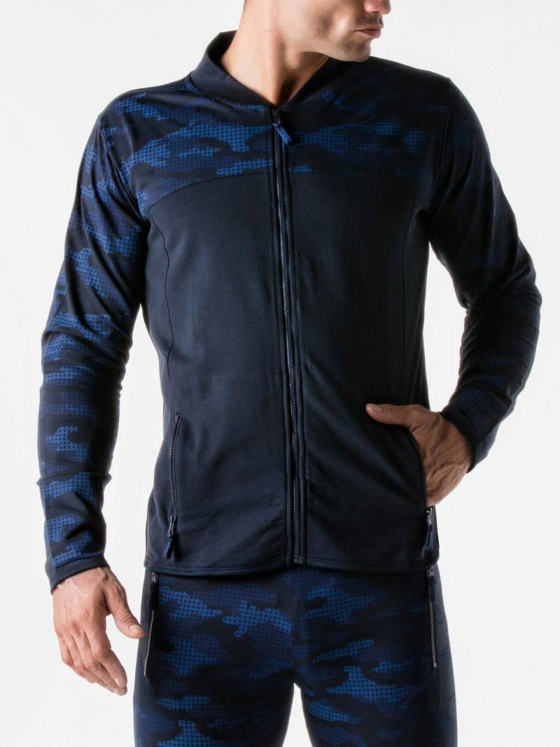 Sportjacke Urban Camo Navy Herren Königsblau XL von Code22