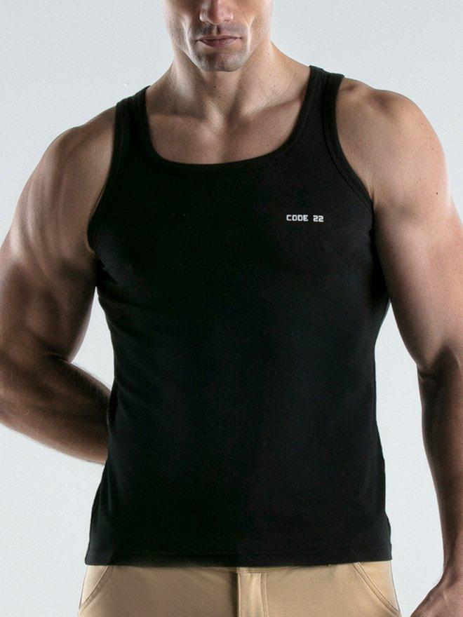 Tanktop Basic Herren Schwarz XL von Code22