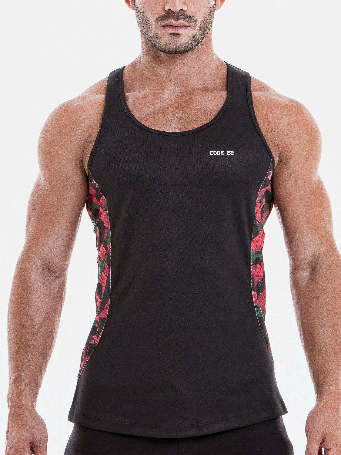 Tanktop Camo Herren Schwarz L von Code22