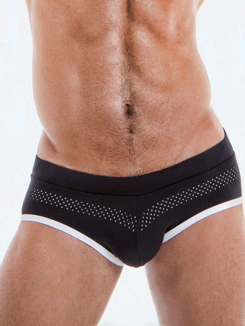 Badehose Laser Herren Schwarz L von Code22