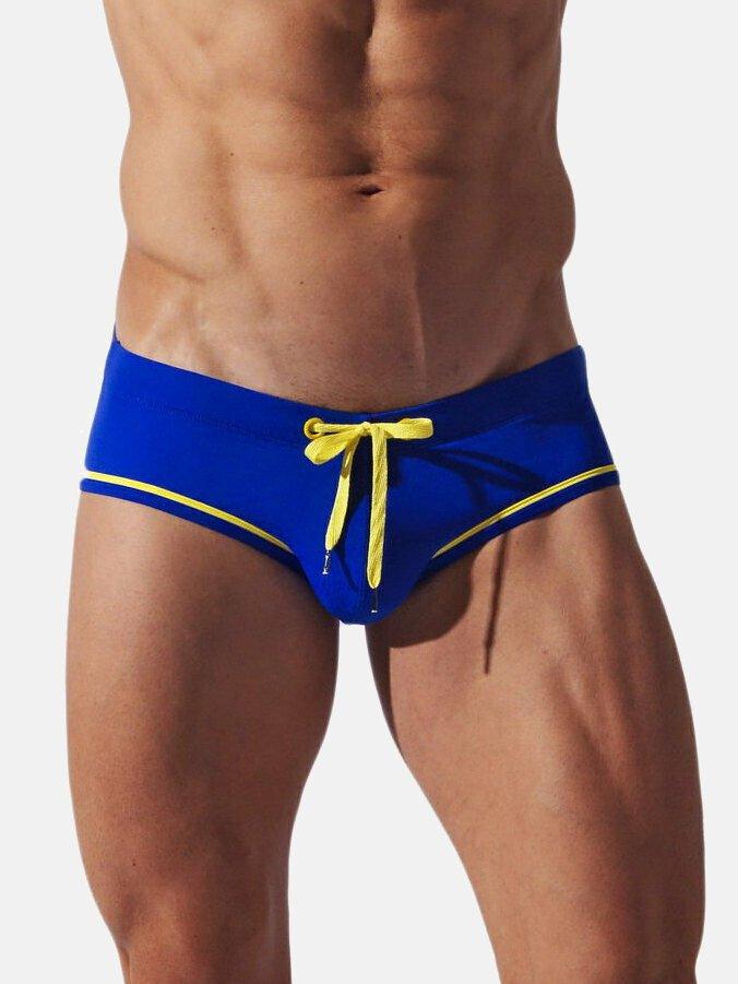 Badehose Double Binding Herren Blau S von Code22