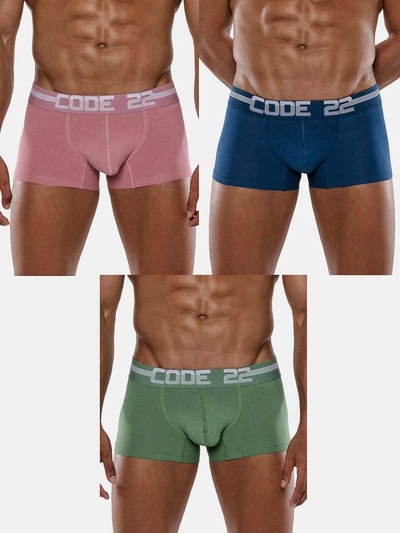 Pack X3 Boxershorts Fun Herren Multicolor S von Code22