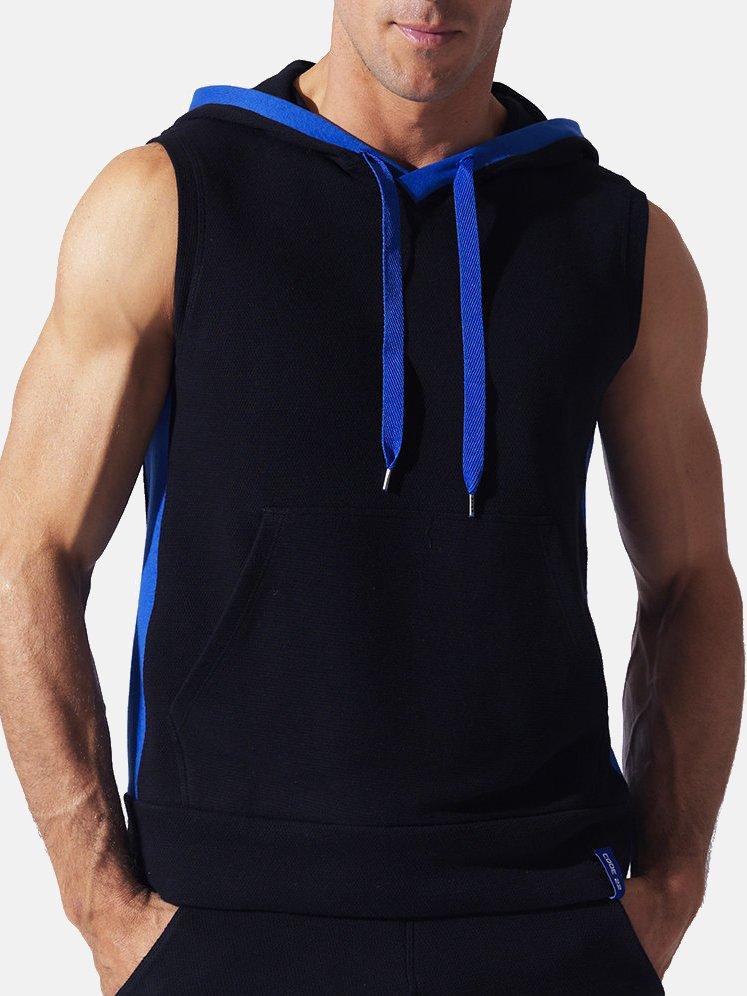 Sweet Hoody Ärmelloser Sport Herren Schwarz XL von Code22