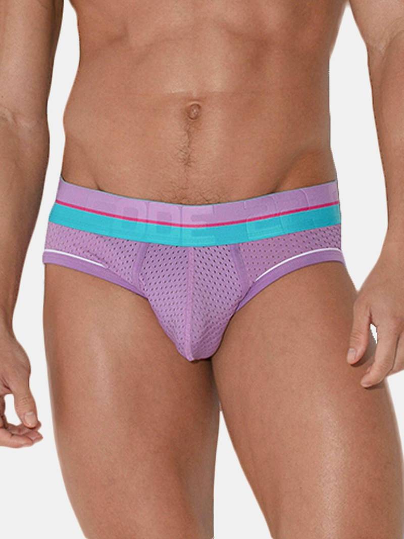 Slip Bright Mesh Herren Violett Bedruckt L von Code22