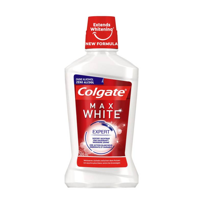 Colgate Max White Expert Mundspülung Sofort sichtbar weissere Zähne von Colgate