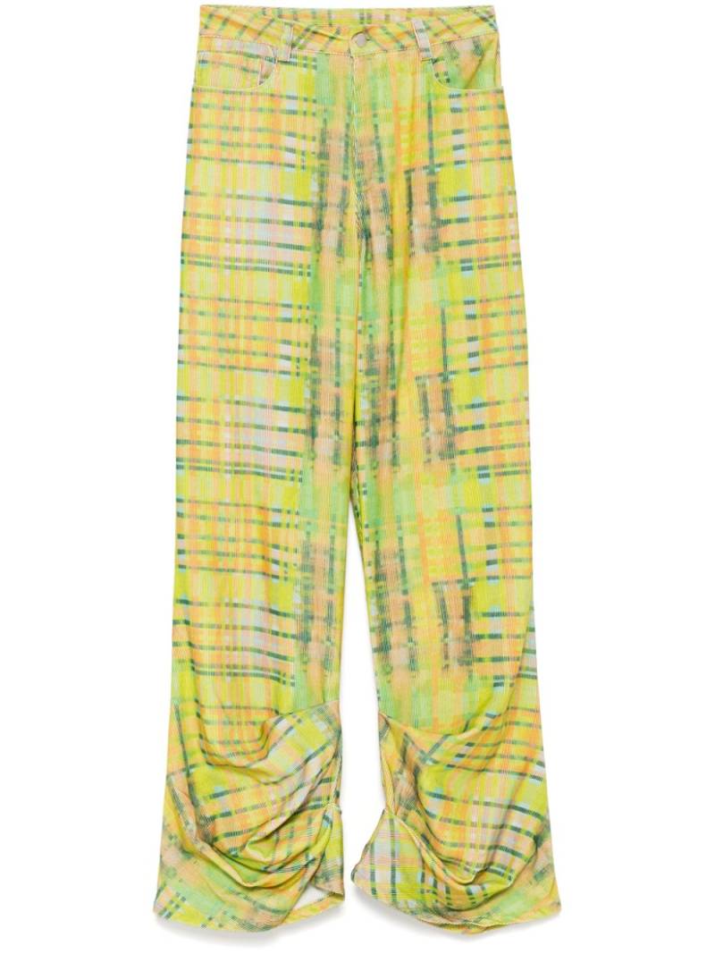 Collina Strada Dante graphic-print trousers - Green von Collina Strada