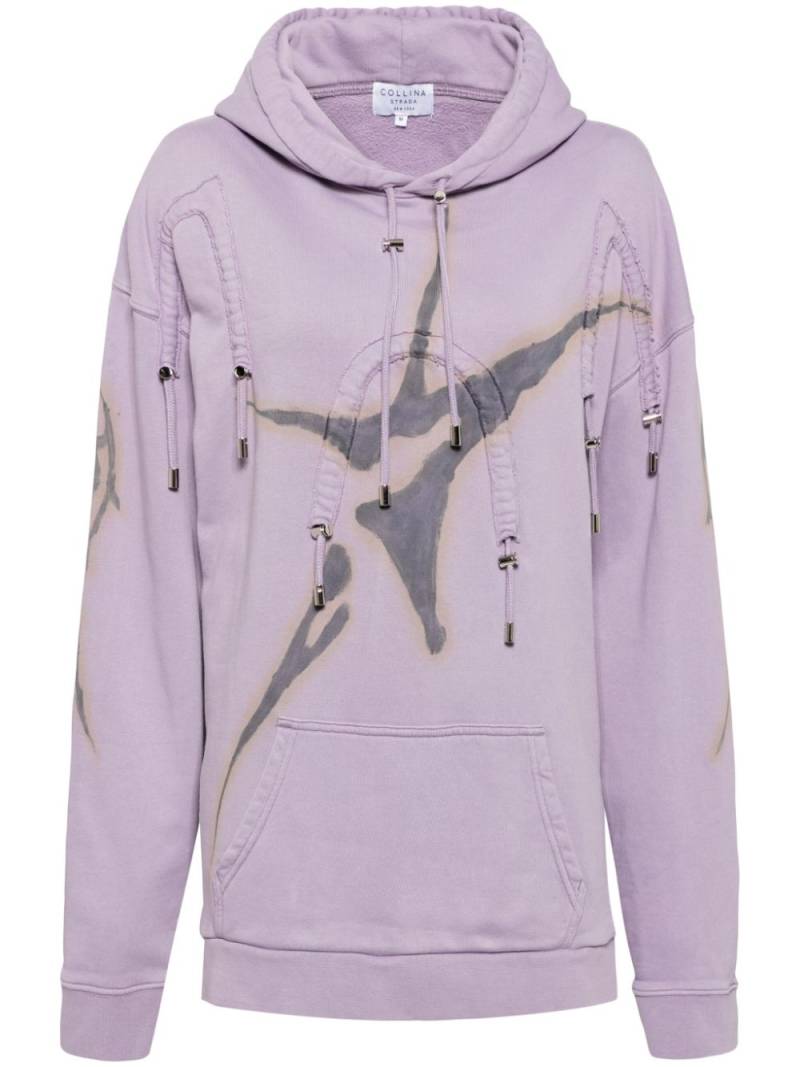 Collina Strada Mauve arc hoodie - Purple von Collina Strada