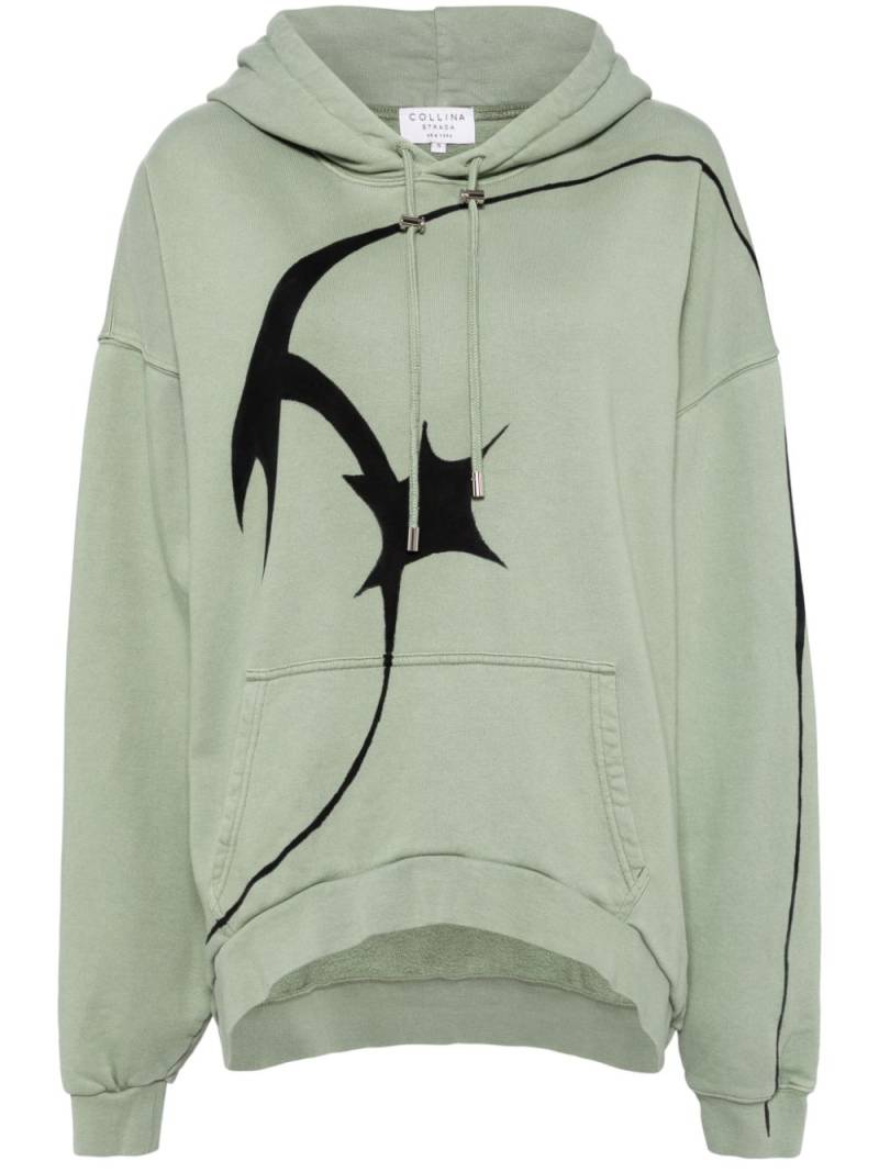 Collina Strada Star hoodie - Green von Collina Strada