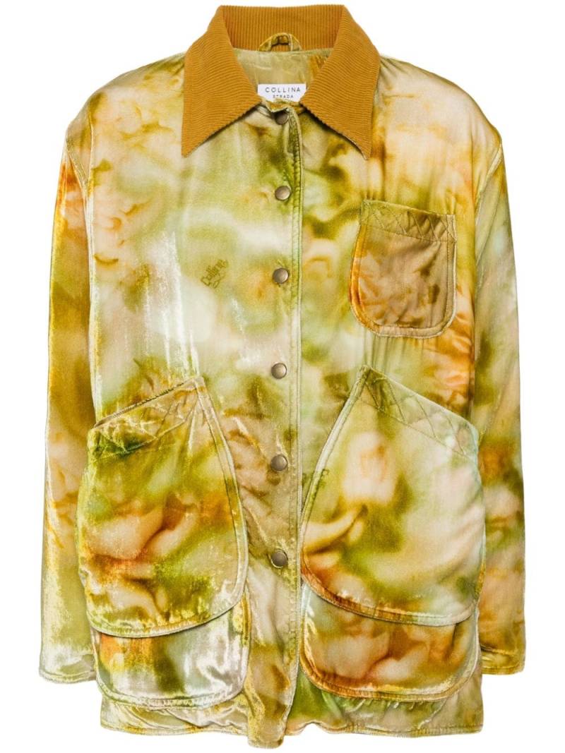 Collina Strada Molten Floral jacket - Gold von Collina Strada