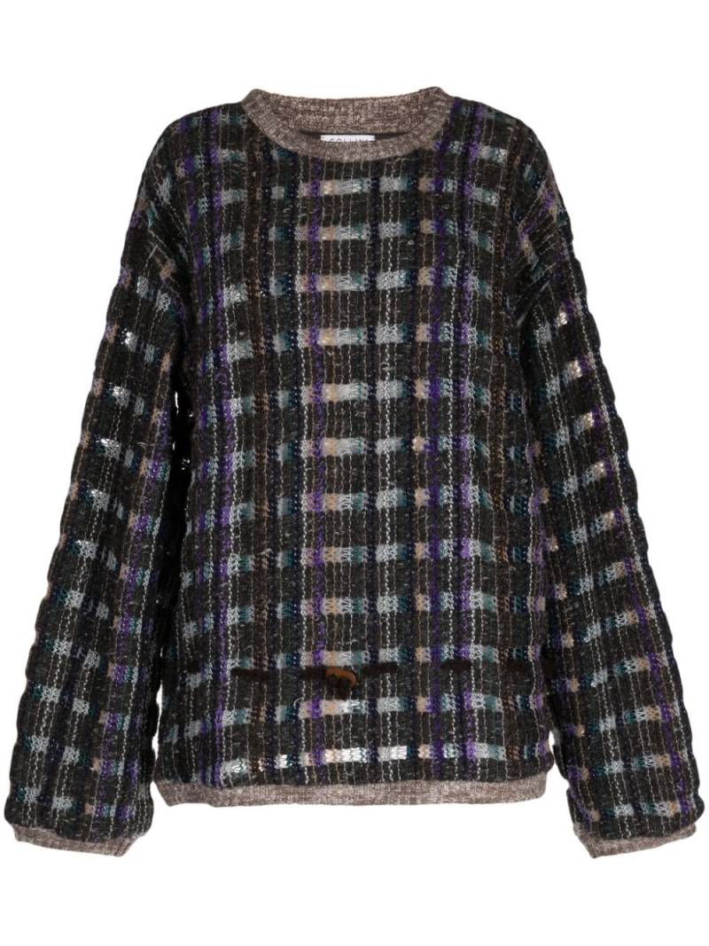 Collina Strada x Vitelli checked sweatshirt - Multicolour von Collina Strada