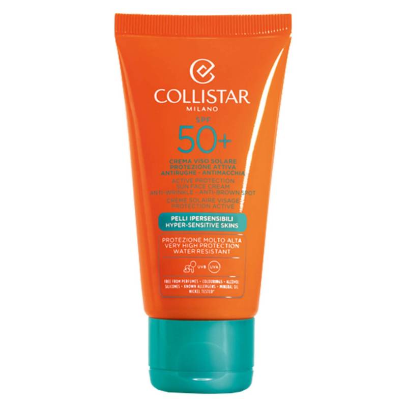 CS Sun - Active Protection Sun Face Cream Anti-Wrinkle SPF 50+ von Collistar