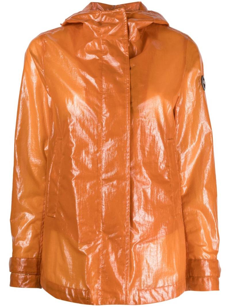 Colmar high-shine logo-patch jacket - Orange von Colmar