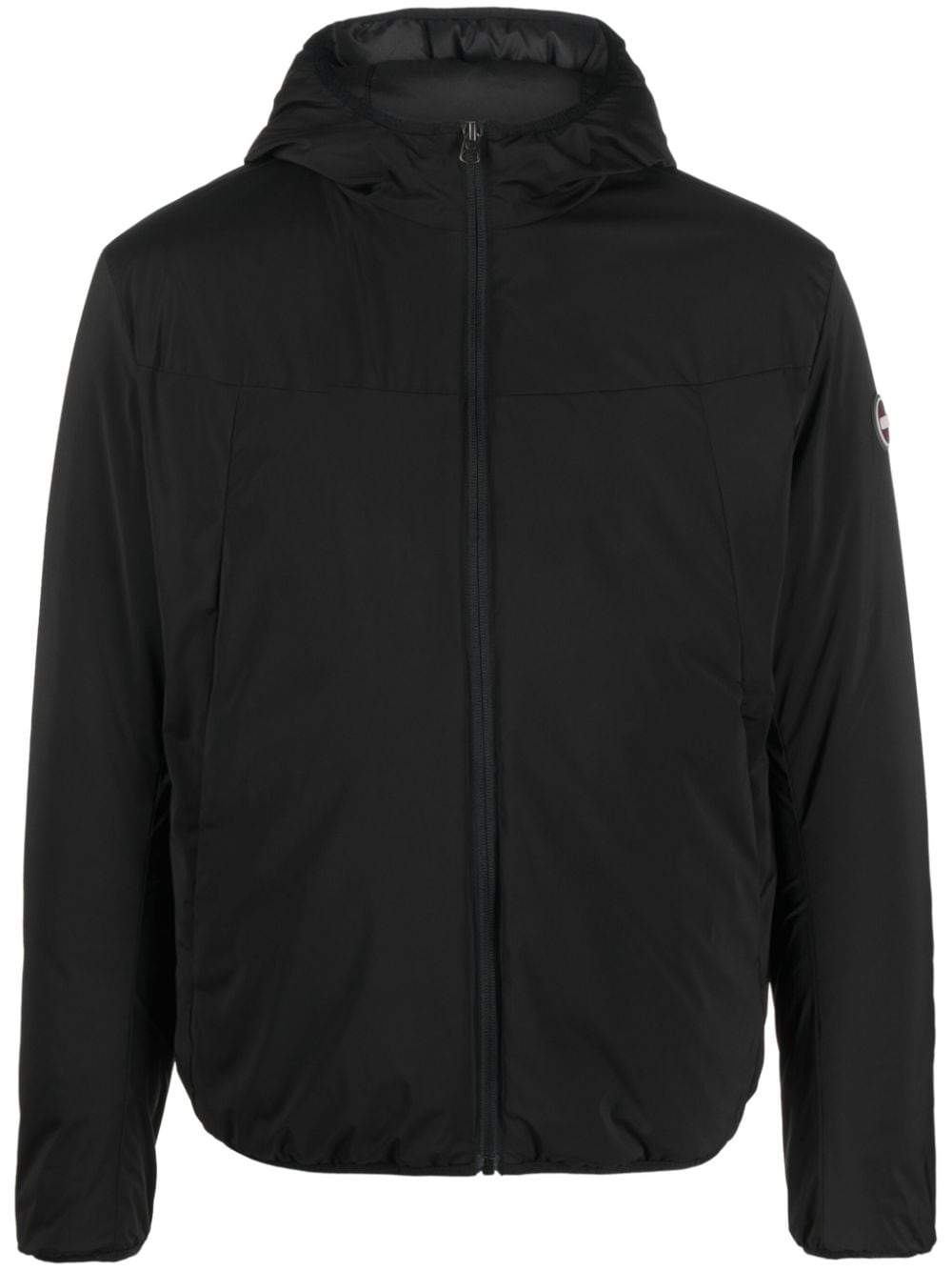 Colmar logo-patch zip-up hooded jacket - Black von Colmar