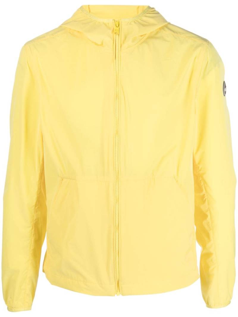 Colmar logo-patch zip-up hooded jacket - Yellow von Colmar