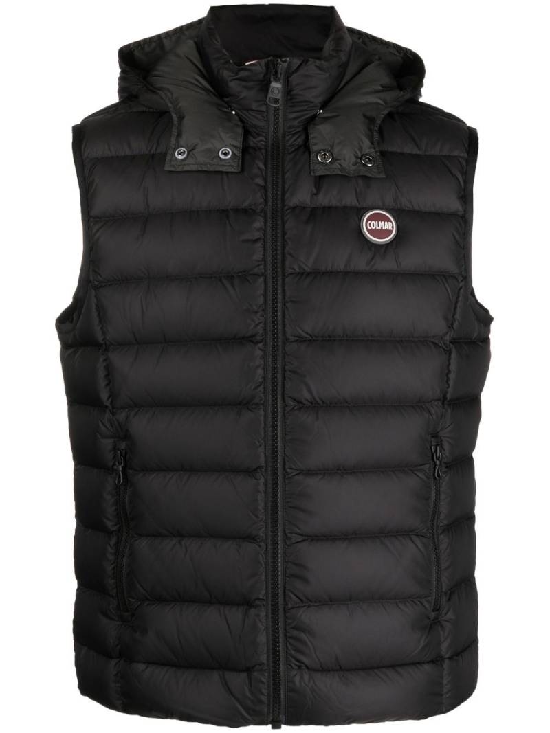 Colmar padded logo-embossed gilet - Black von Colmar