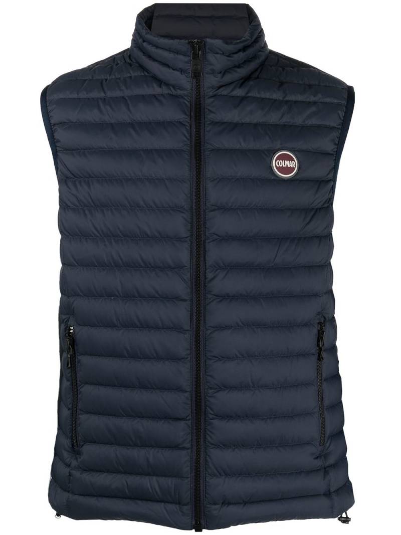 Colmar padded logo-embossed gilet - Blue von Colmar