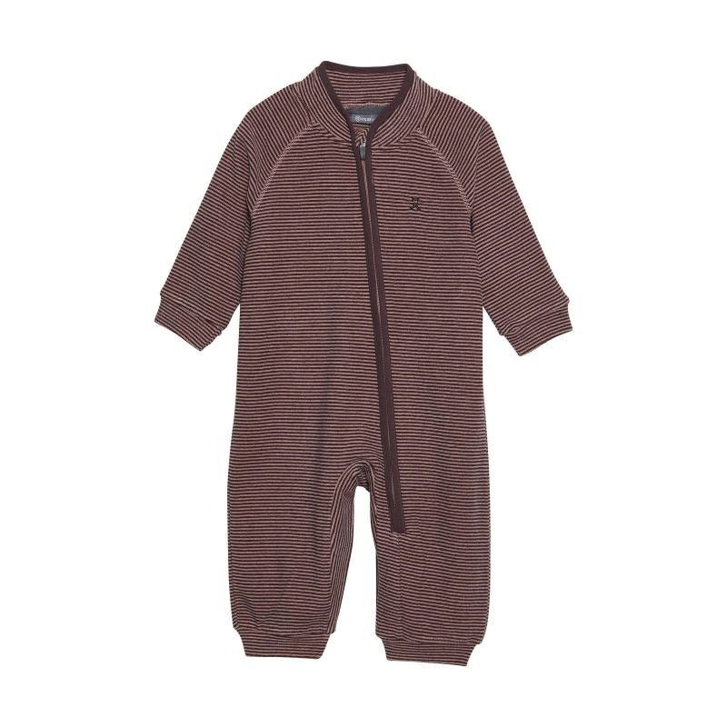 Baby Fleeceoverall Burlwood Unisex Braun 98 von Color Kids