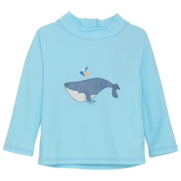 Color Kids - Baby T-Shirt L/S with Application - Lycra Gr 74 blau von Color Kids