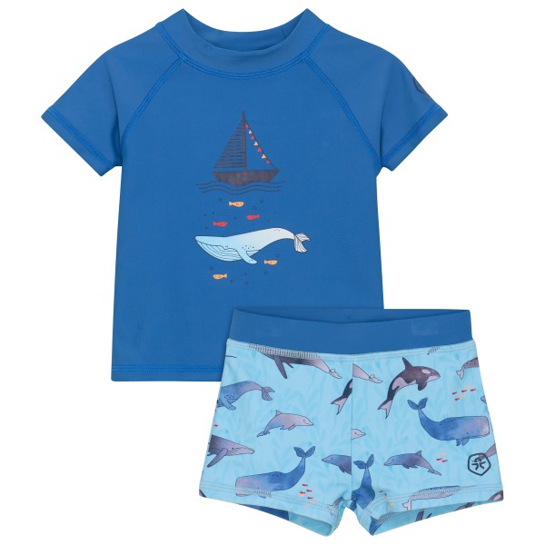 Color Kids - Baby T-Shirt Set S/S - Lycra Gr 80 blau von Color Kids