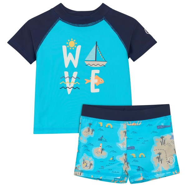 Color Kids - Baby T-Shirt Set S/S - Lycra Gr 92 türkis/blau von Color Kids
