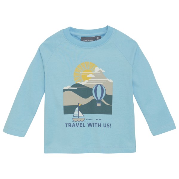 Color Kids - Baby T-Shirt with Chestprint L/S - Longsleeve Gr 74 blau Color Kids - Baby T-Shirt with Chestprint L/S - Longsleeve Gr 74 blau von Color Kids