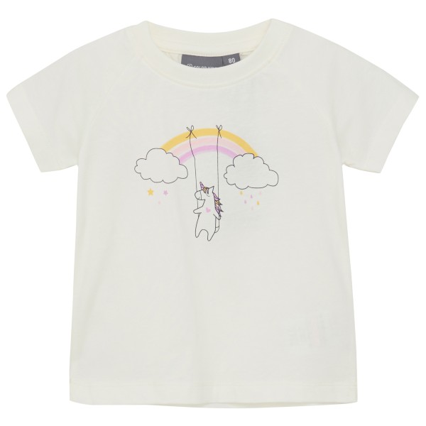 Color Kids - Baby T-Shirt with Chestprint S/S - T-Shirt Gr 104 weiß von Color Kids