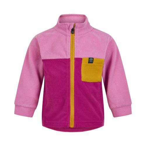 Color Kids Baby fleece Colorblock Jacke - Fuchsia Pink (Grösse: 86) von Color Kids