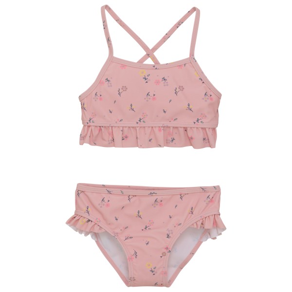 Color Kids - Kid's Bikini with Frills AOP - Bikini Gr 104 rosa von Color Kids