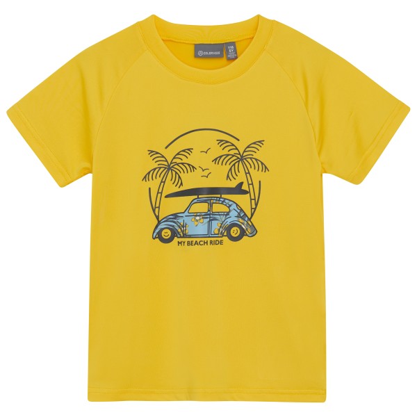 Color Kids - Kid's Boys T-Shirt with Print S/S - Funktionsshirt Gr 122 gelb von Color Kids