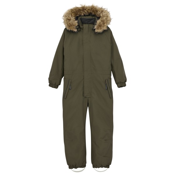 Color Kids - Kid's Coverall with fake Fur - Overall Gr 104 braun von Color Kids