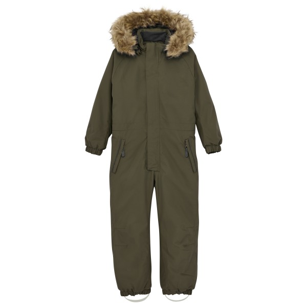 Color Kids - Kid's Coverall with fake Fur - Overall Gr 140 braun von Color Kids