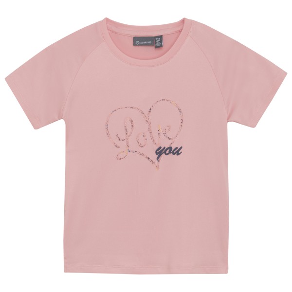 Color Kids - Kid's Girl T-Shirt with Print S/S - Funktionsshirt Gr 116 rosa von Color Kids