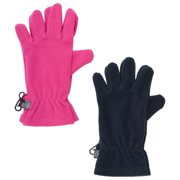 Color Kids - Kid's Gloves Fleece Set - Handschuhe Gr 10-12 Years rosa/blau von Color Kids