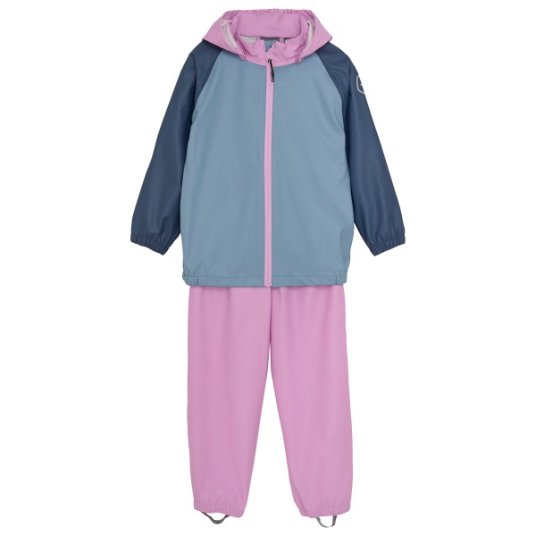 Color Kids - Kid's Rain Set Colorblock 3 Colors - Overall Gr 110 rosa von Color Kids