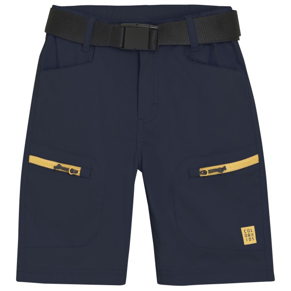 Color Kids - Kid's Shorts Outdoor with Zip Pockets - Shorts Gr 122 blau von Color Kids