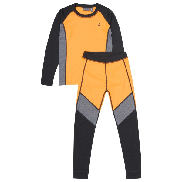 Color Kids - Kid's Ski Underwear Colorblock - Kunstfaserunterwäsche Gr 104 orange von Color Kids